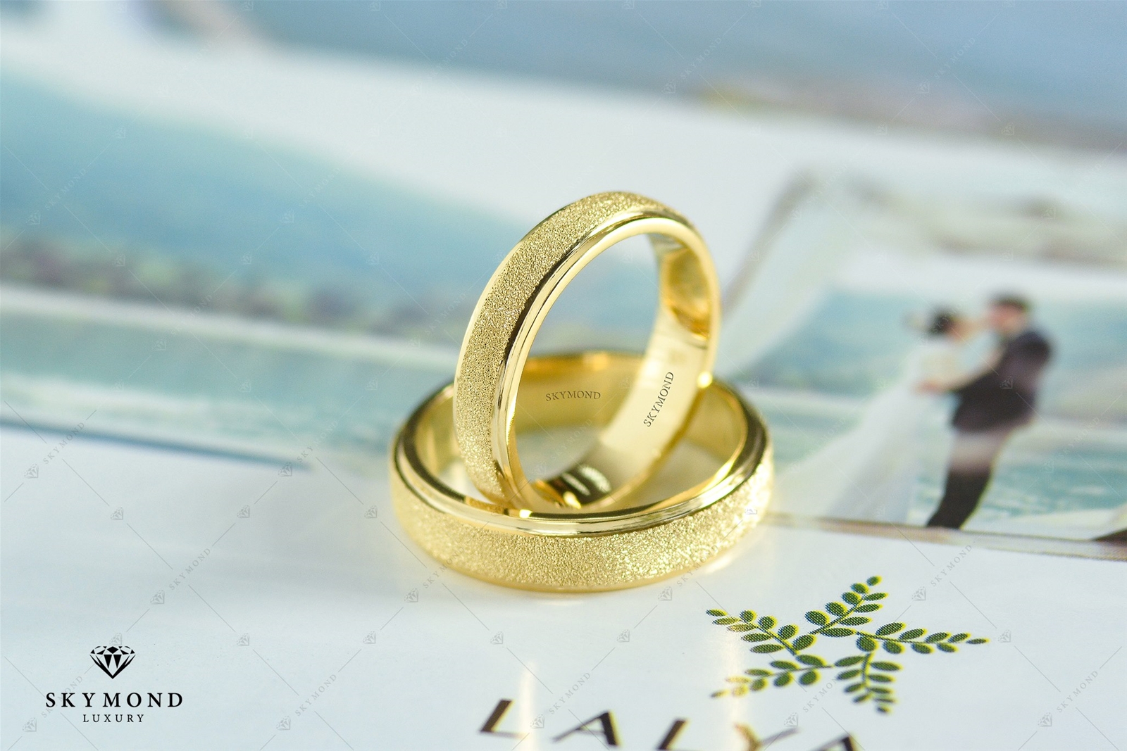 đôi nhẫn cưới Diamond Shine