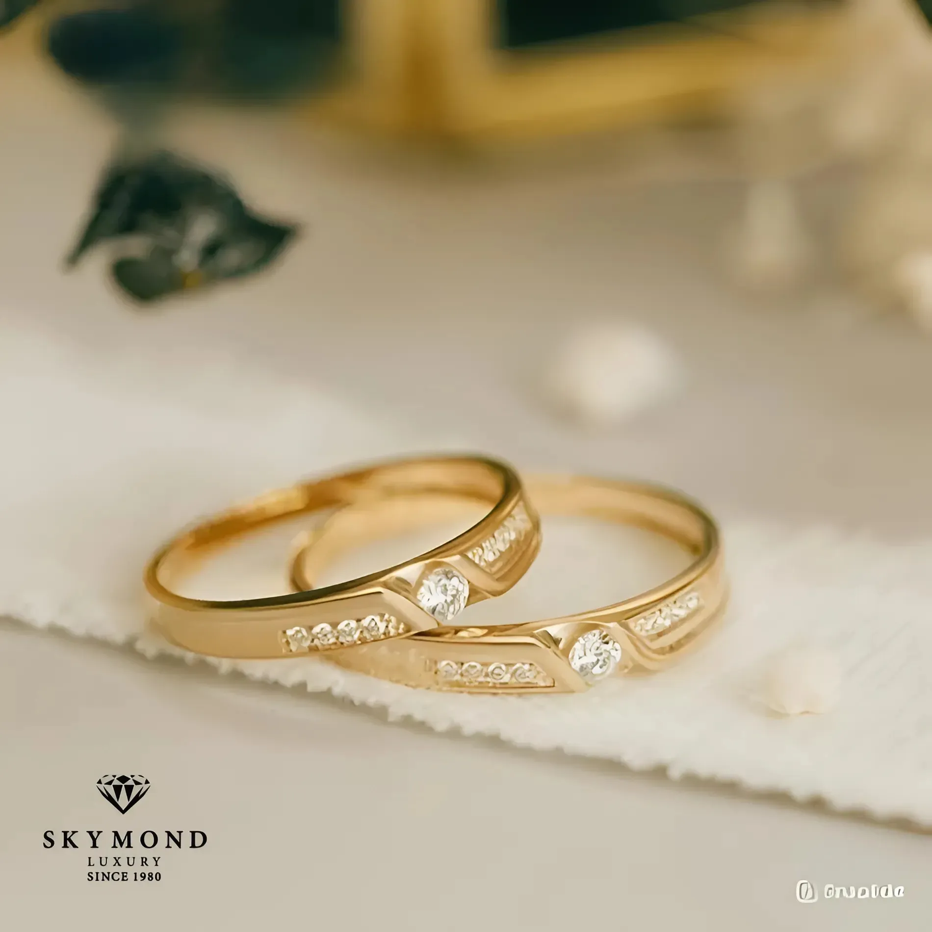 ảnh nhẫn cưới vàng vàng