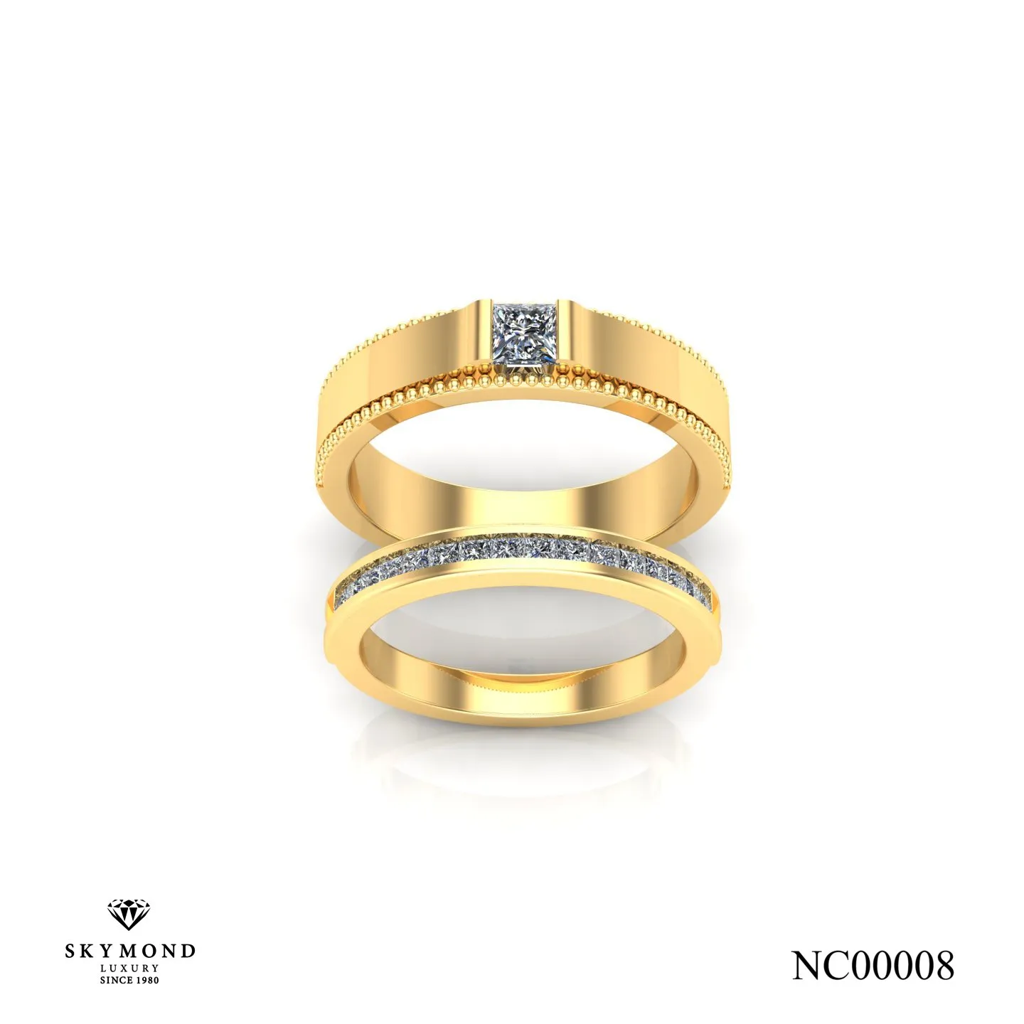 nhẫn cưới vàng vàng