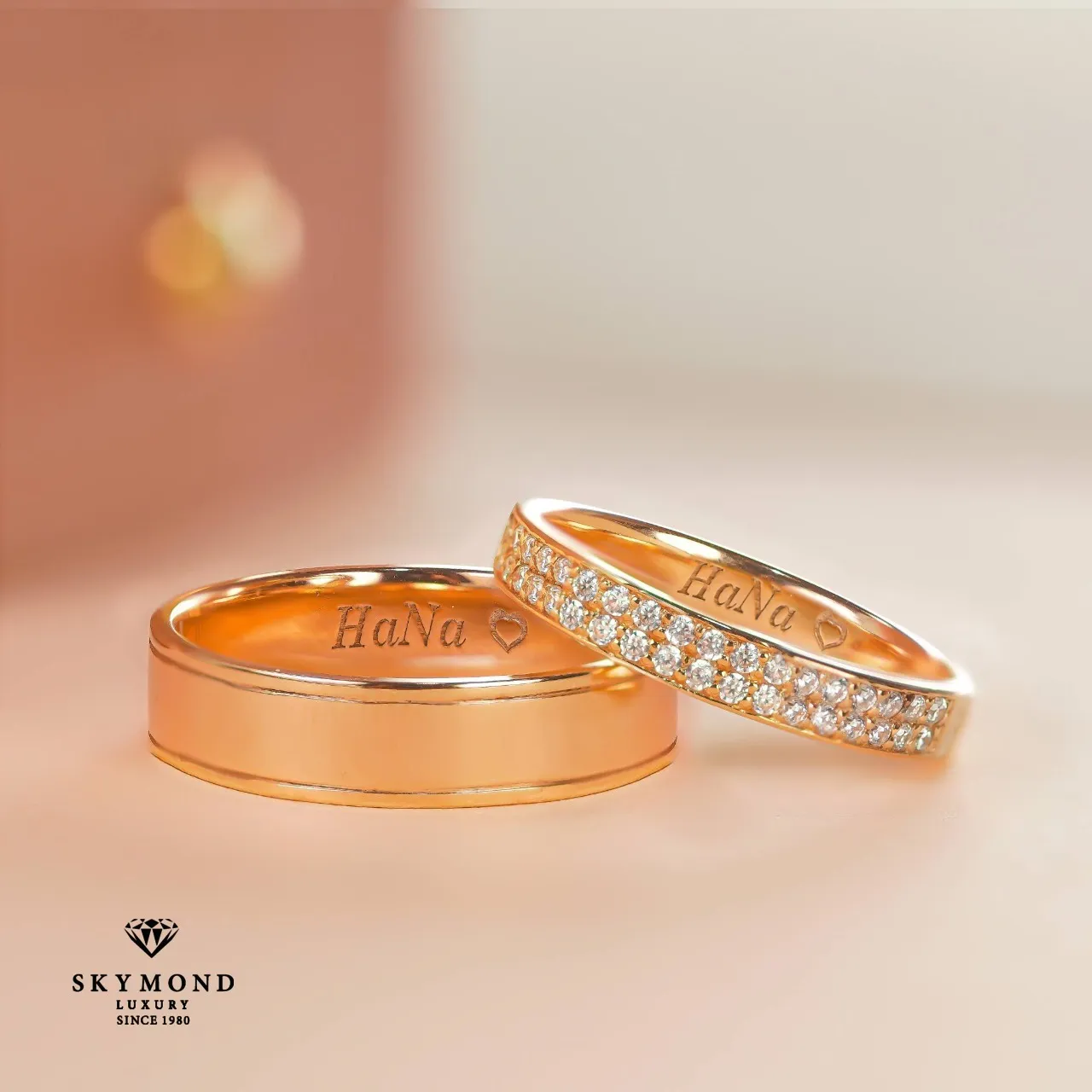 nhẫn cưới thiết kế độc bản