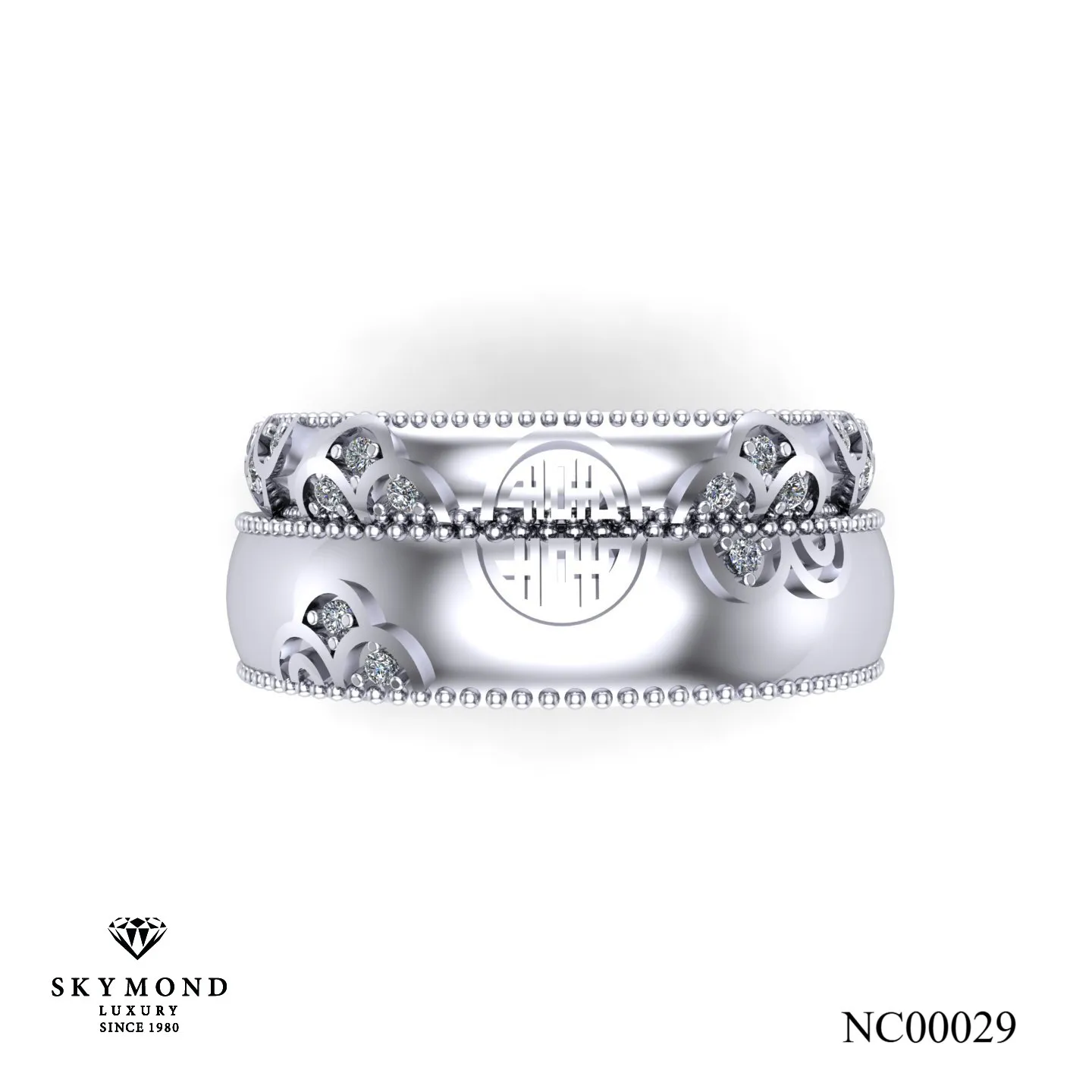 Nhẫn Cưới Vàng Trắng