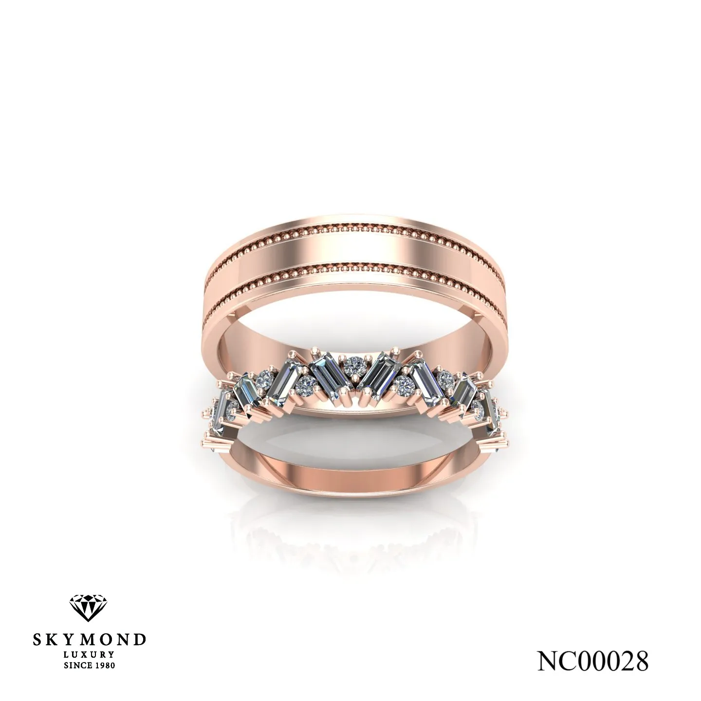 Nhẫn Cưới Vàng Hồng