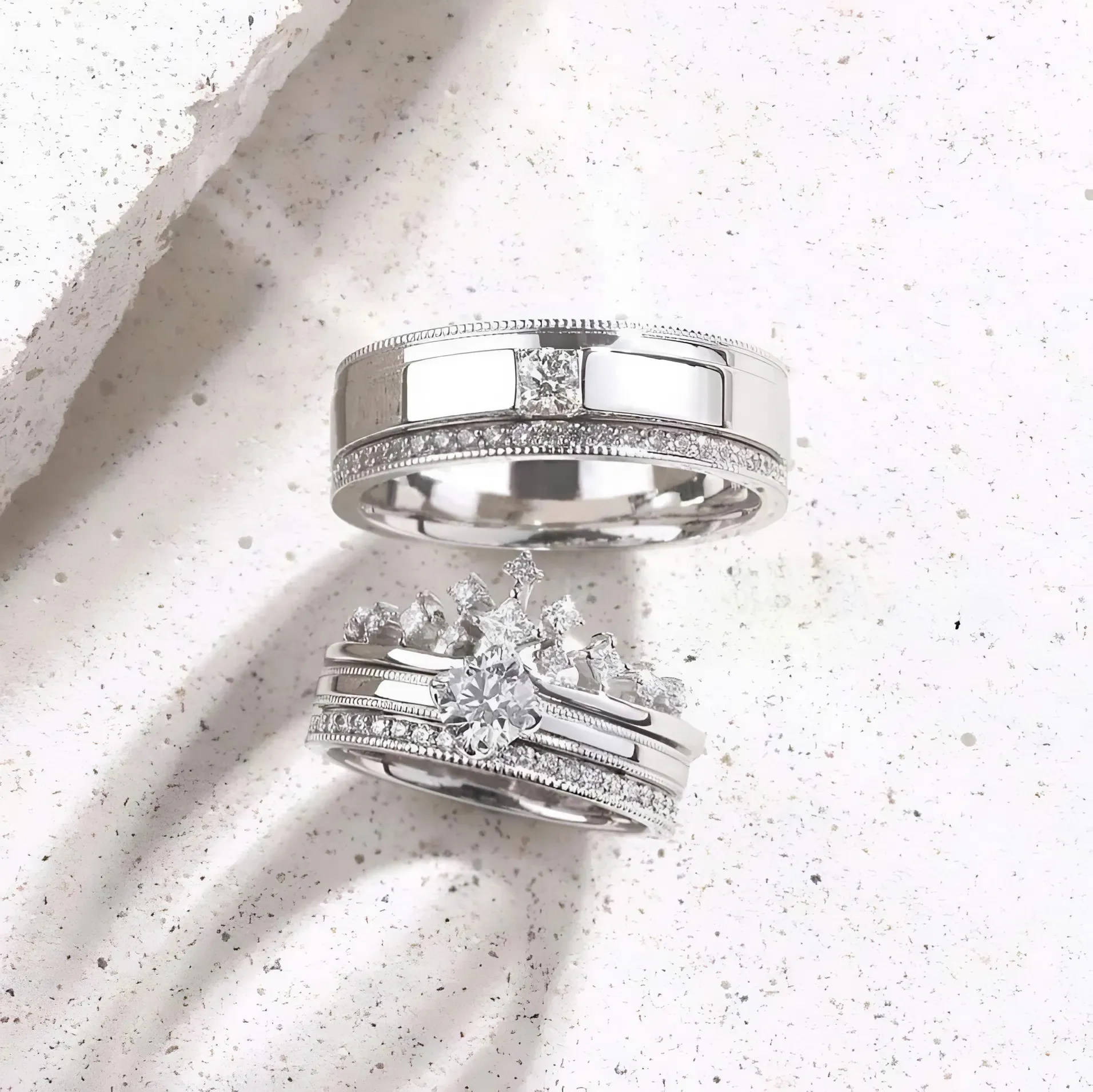 cặp nhẫn cưới bạch kim