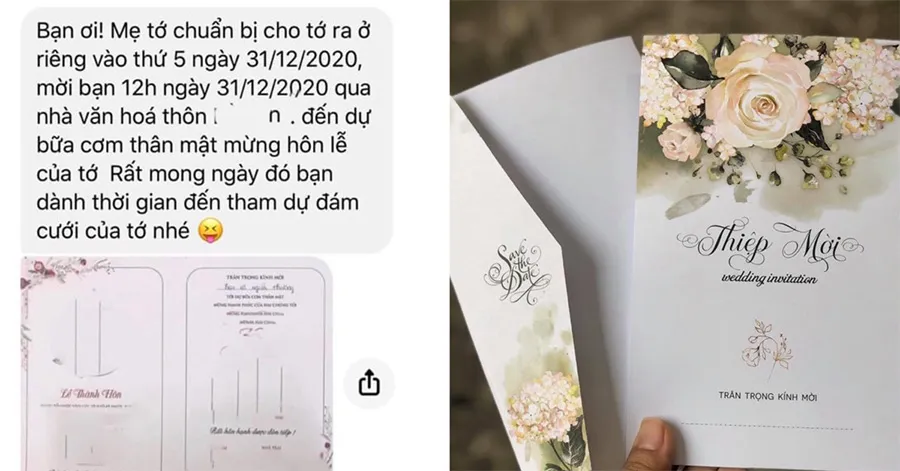 mời cưới qua tin nhắn