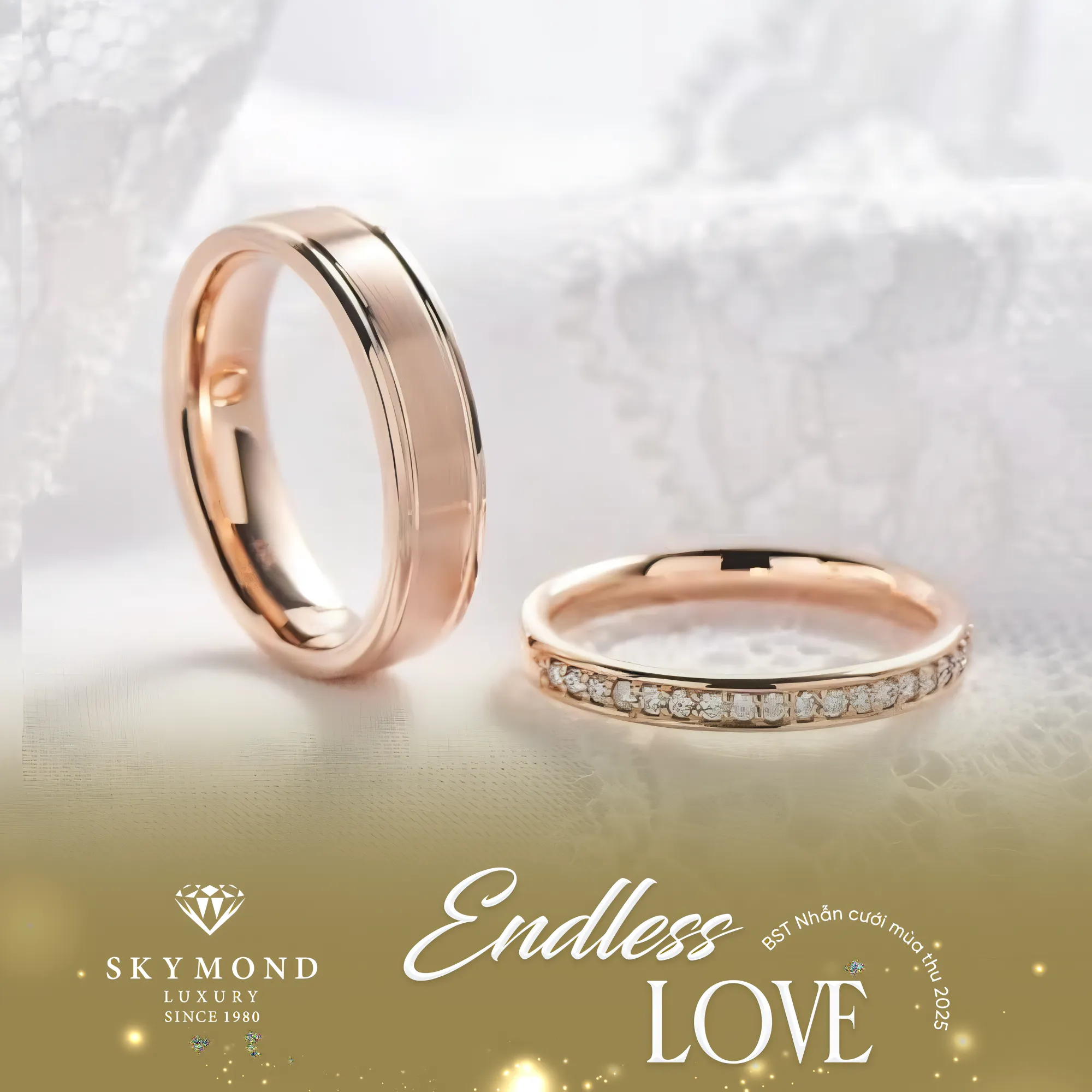 nhẫn cưới vàng trơn