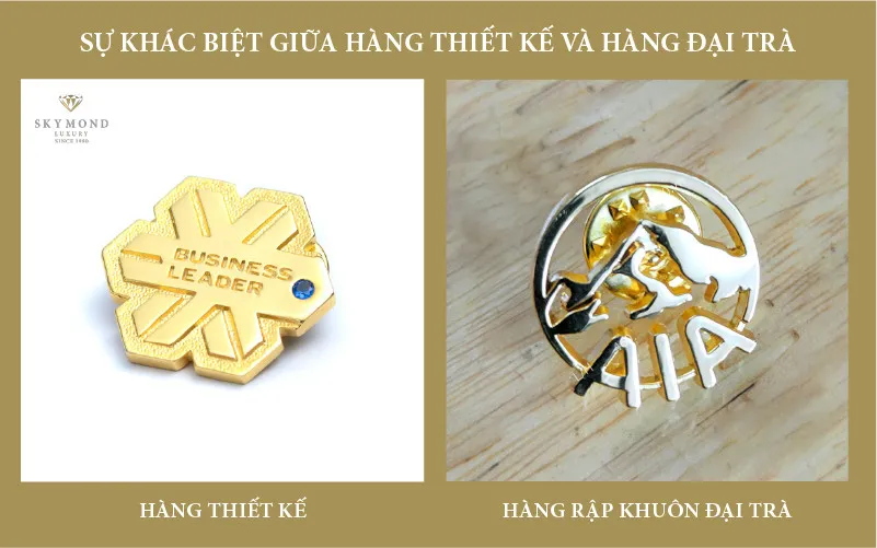 logo chế tác thủ công và logo đại trà