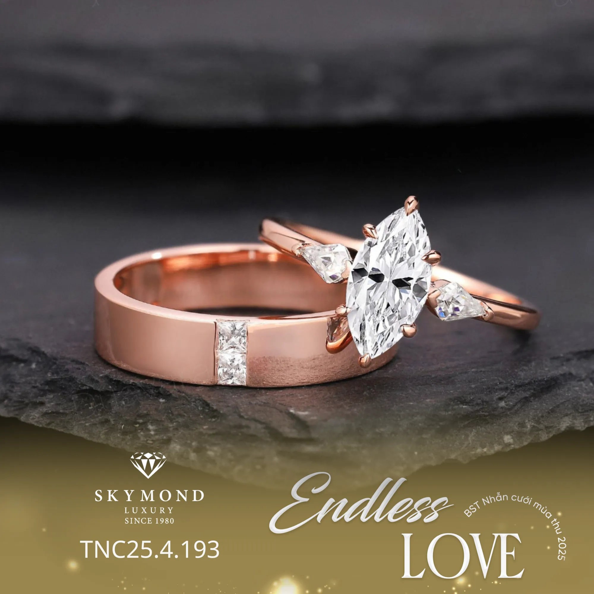 nhẫn cưới và nhẫn cầu hôn