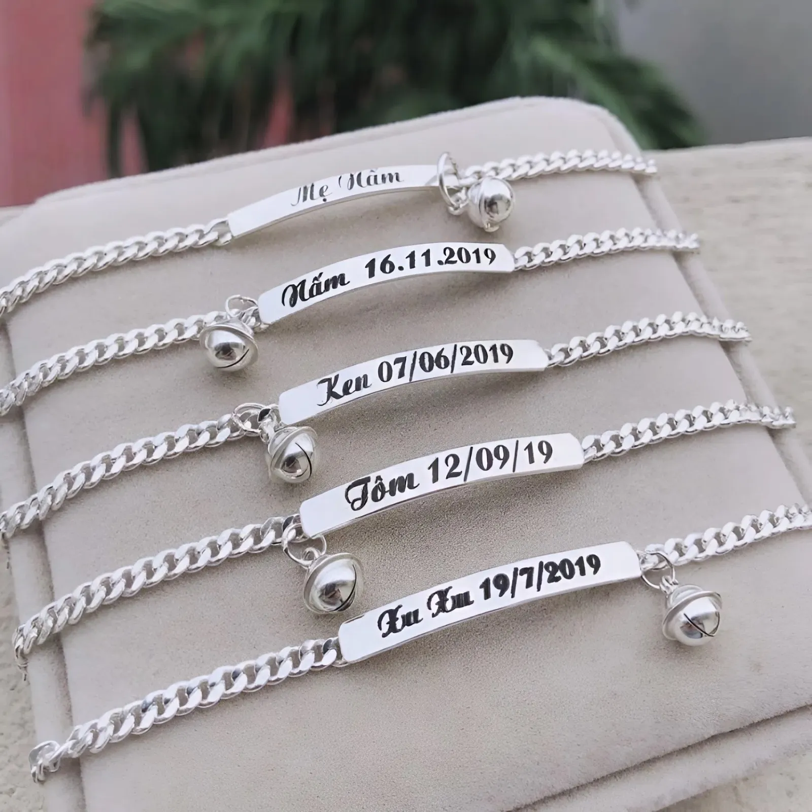 vòng tay & vòng chân bạc cho bé