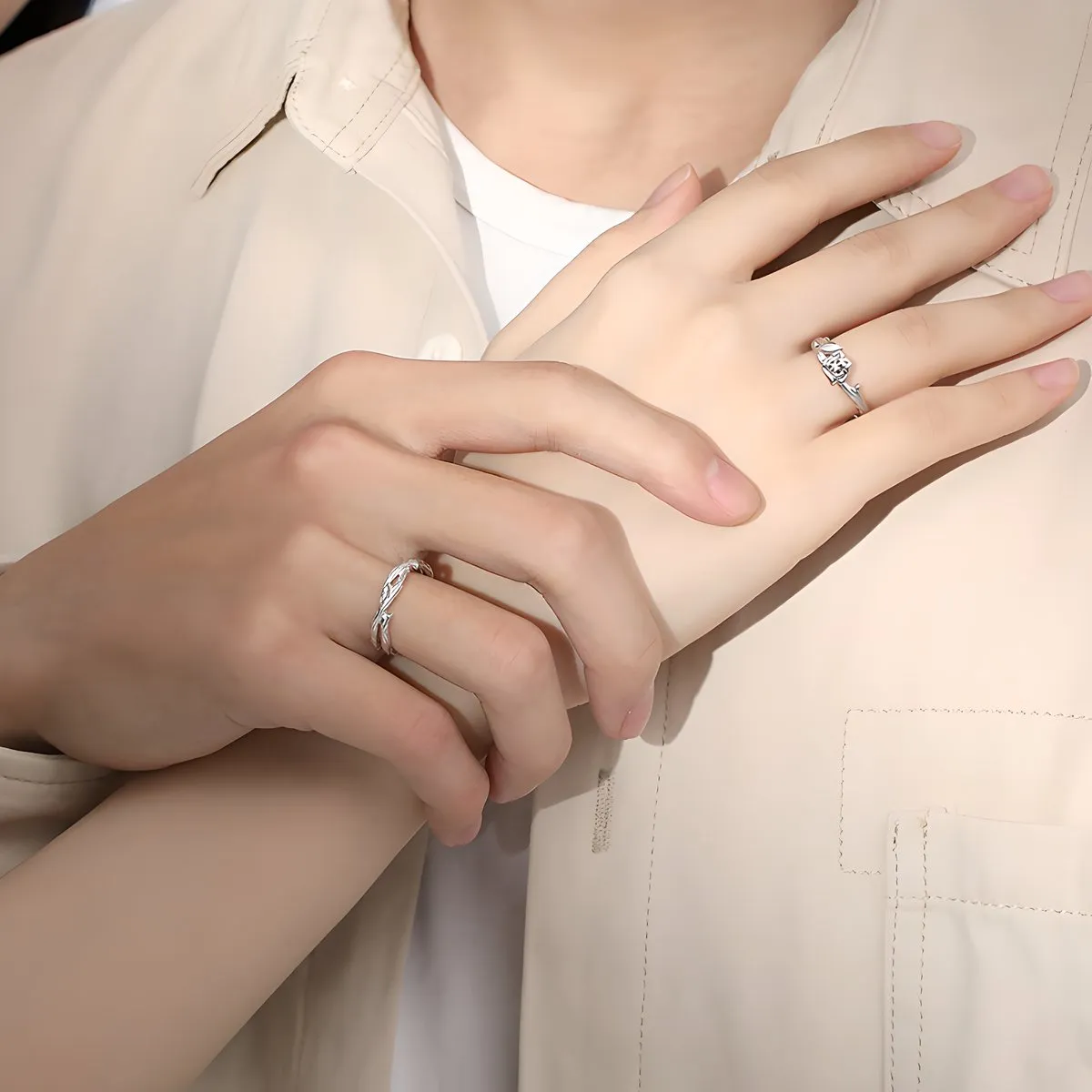 nhẫn cưới bạc