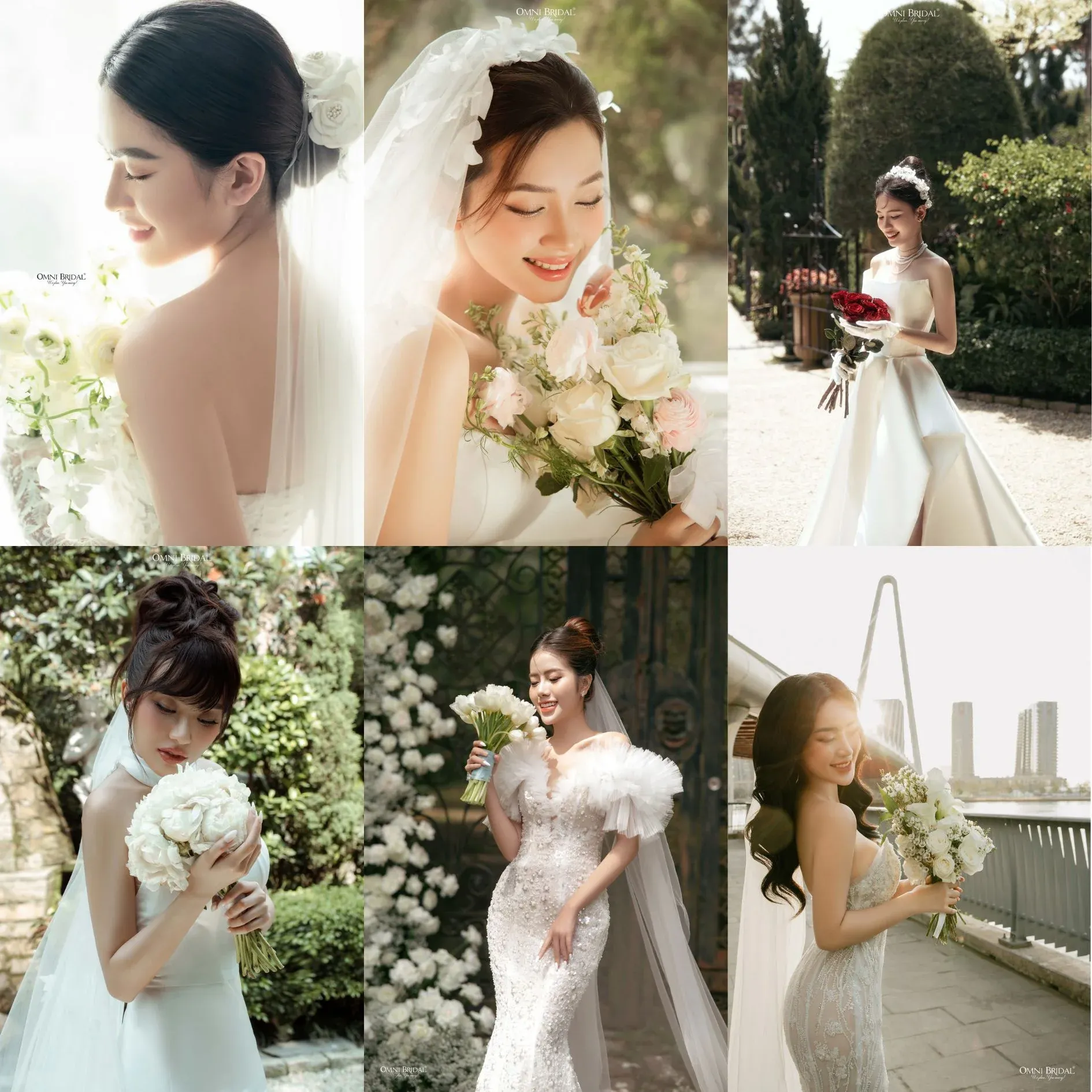 hoa cưới phù hợp với váy cưới