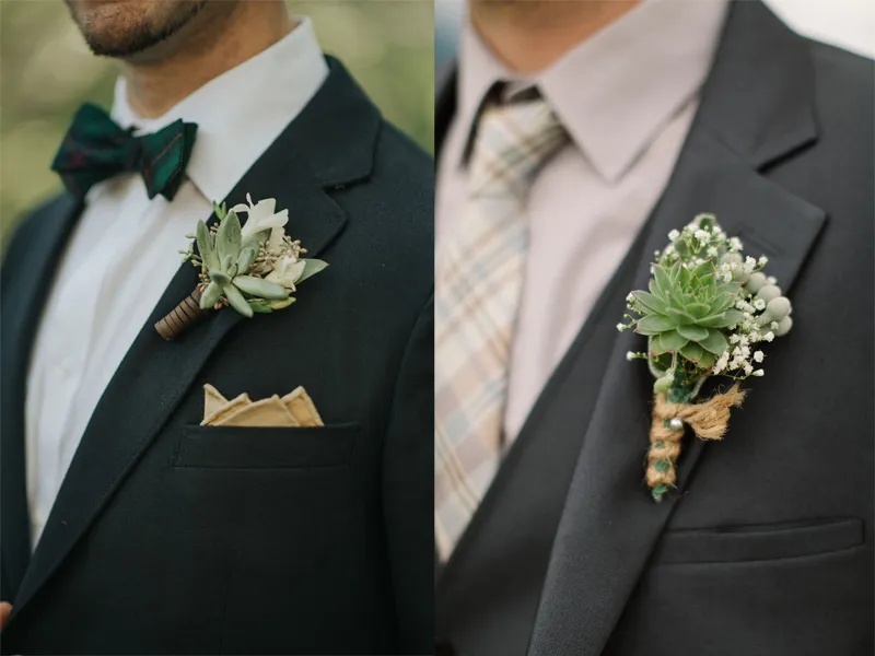 hoa cài áo chú rể