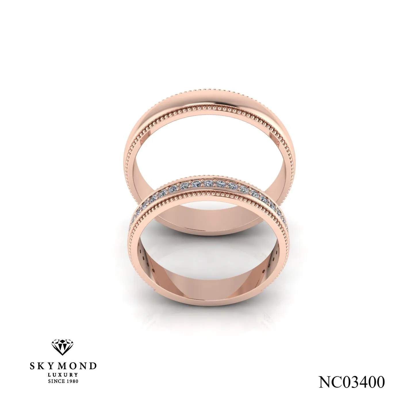 nhẫn cưới vàng hồng