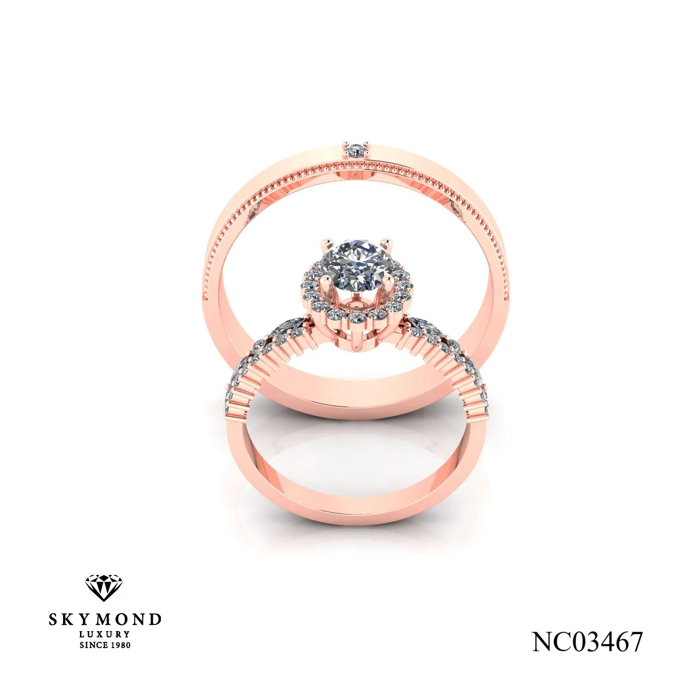 nhẫn cưới vàng hồng