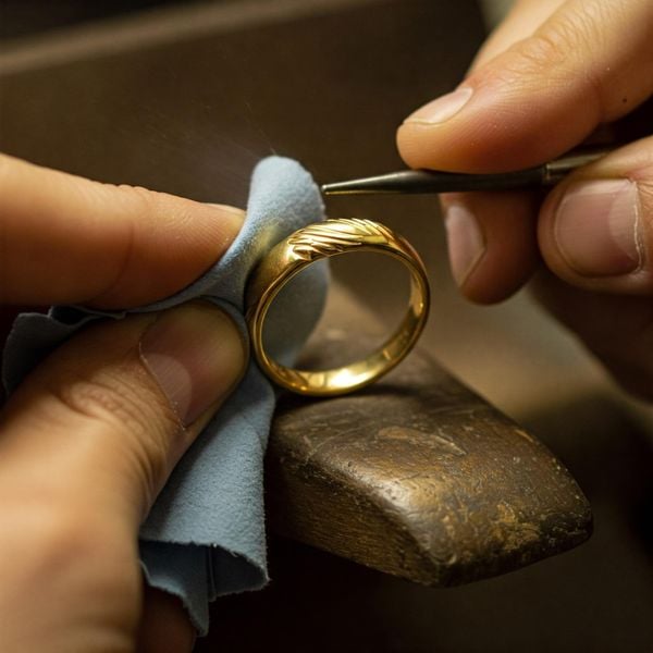 Nhẫn vàng bị xước phải làm sao?