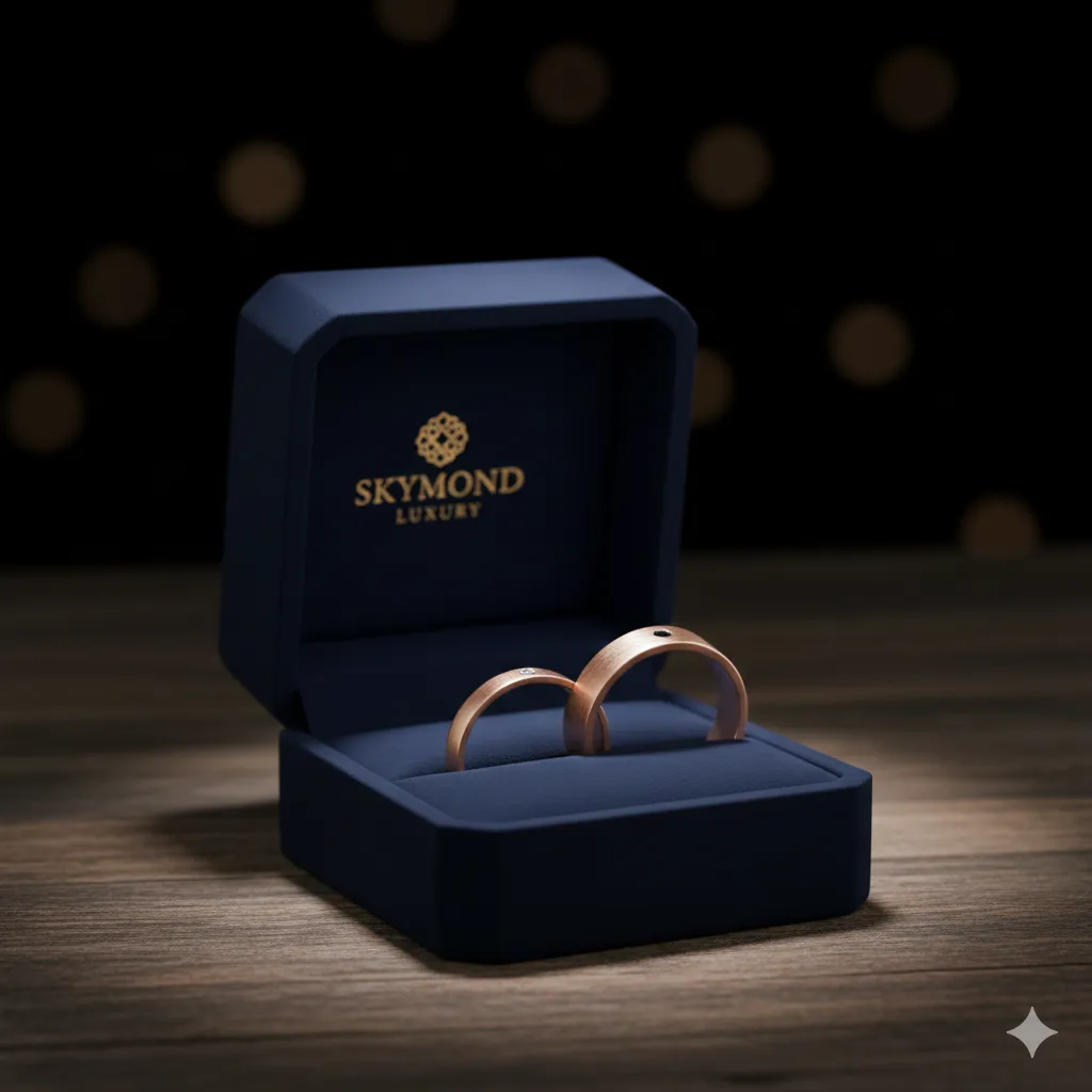 nhẫn cưới vàng hồng