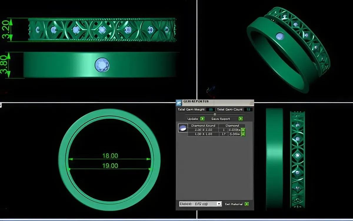 thiết kế nhẫn cưới vàng hồng