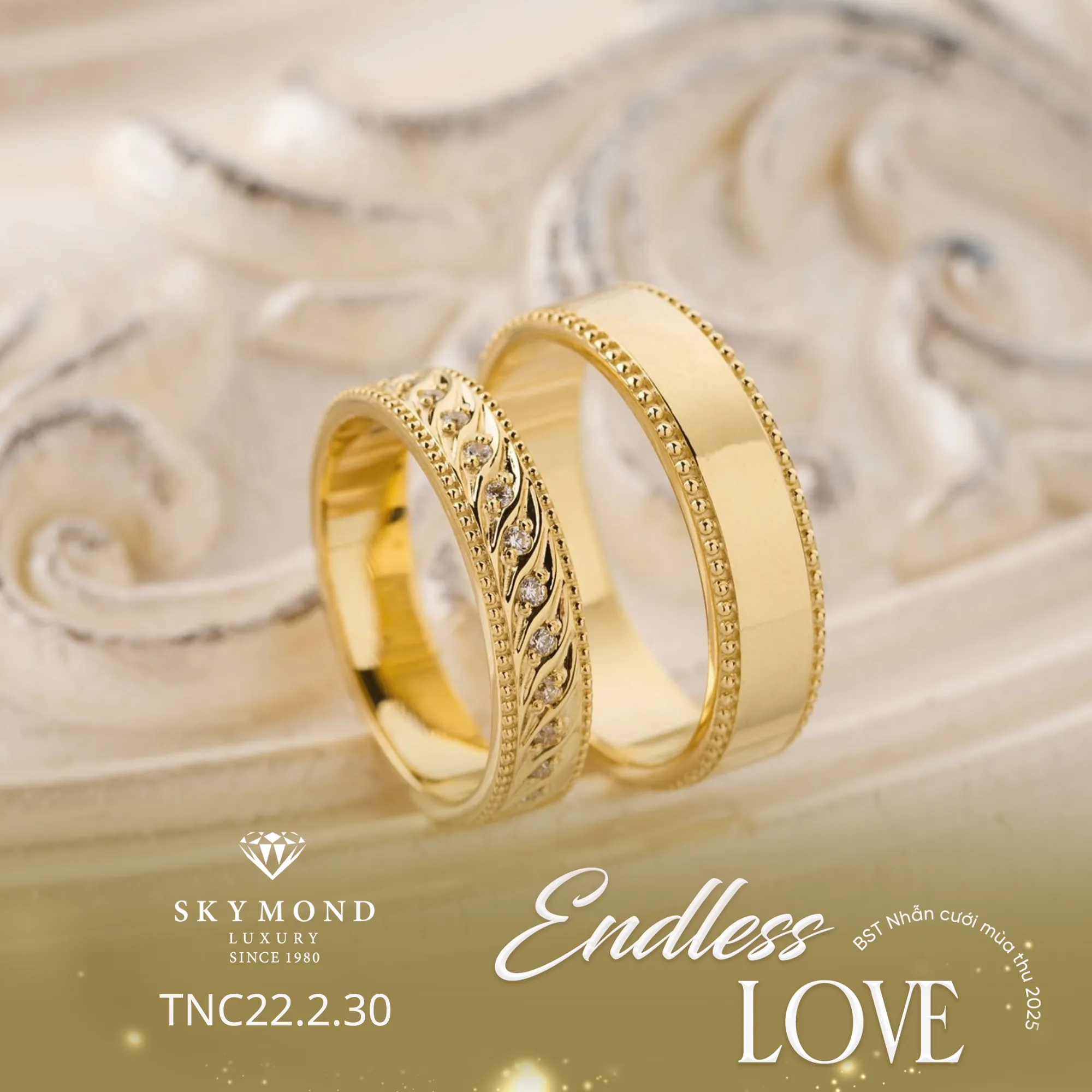 nhẫn cưới vàng 18k