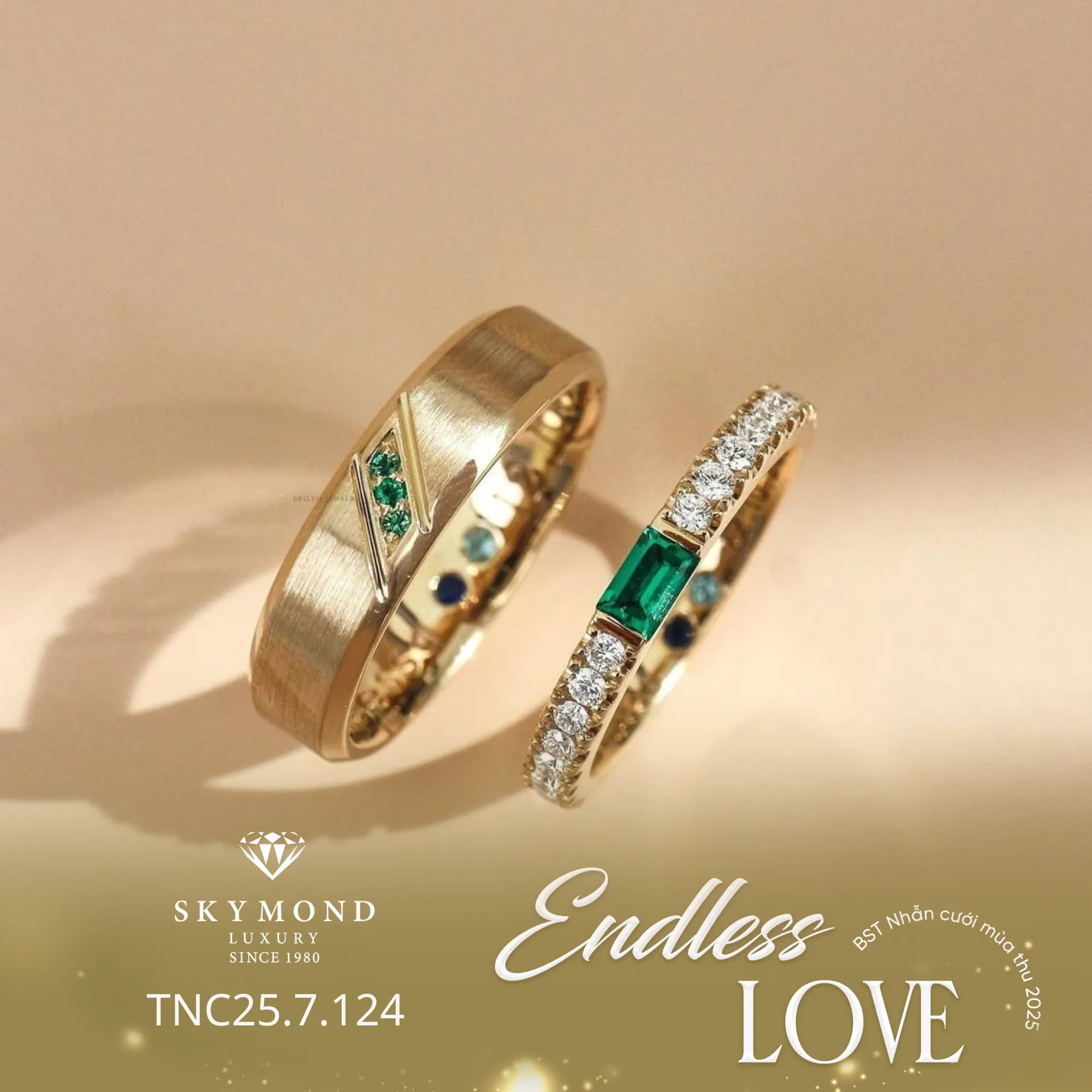 nhẫn cưới vàng vàng