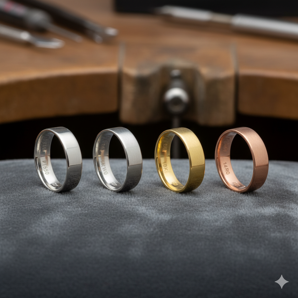 lựa chọn chất liệu nhẫn